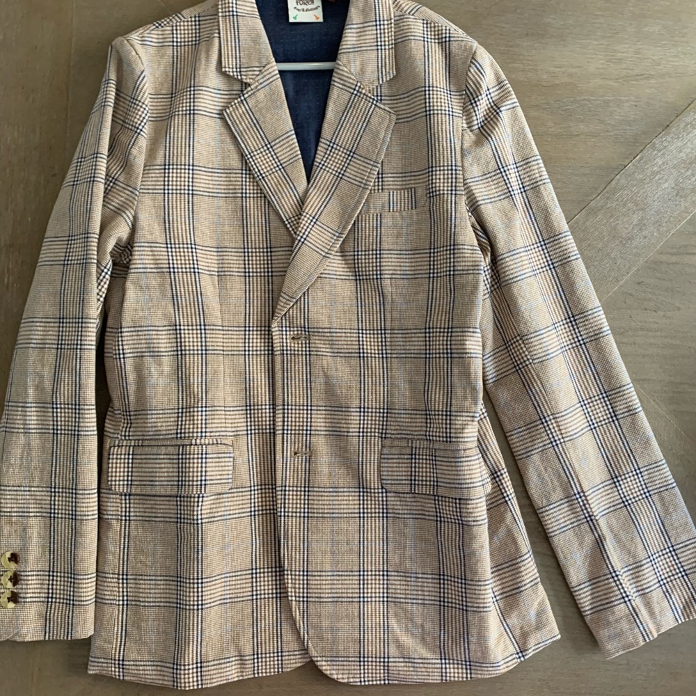 Boys plaid suit jacket size 12